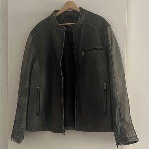Rogue Men's Black Leather Jacket